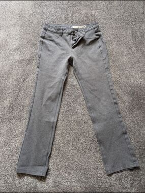 Women’s Straight-Leg Gray Dress Pants